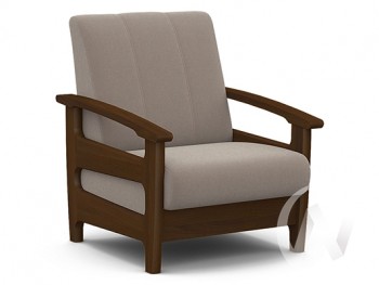 Кресло для отдыха Омега (орех лак/CATANIA COCOA) в Чернореченском - chernorechenskij.mebel54.com | фото