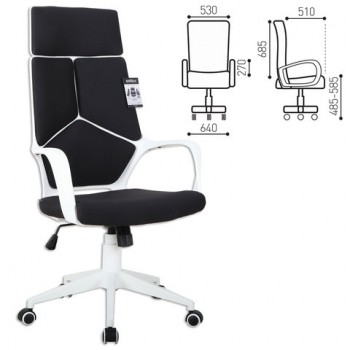 Кресло офисное BRABIX Prime EX-515 (черная ткань) в Чернореченском - chernorechenskij.mebel54.com | фото