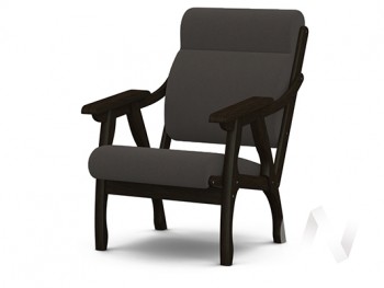 Кресло Вега-10 (венге лак/ULTRA GRAFIT) в Чернореченском - chernorechenskij.mebel54.com | фото