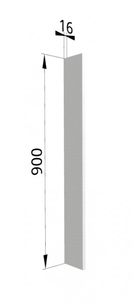 Панель торцевая (для шкафа верхнего торцевого высокого) ВПТ 400 Ройс (Графит софт) в Чернореченском - chernorechenskij.mebel54.com | фото